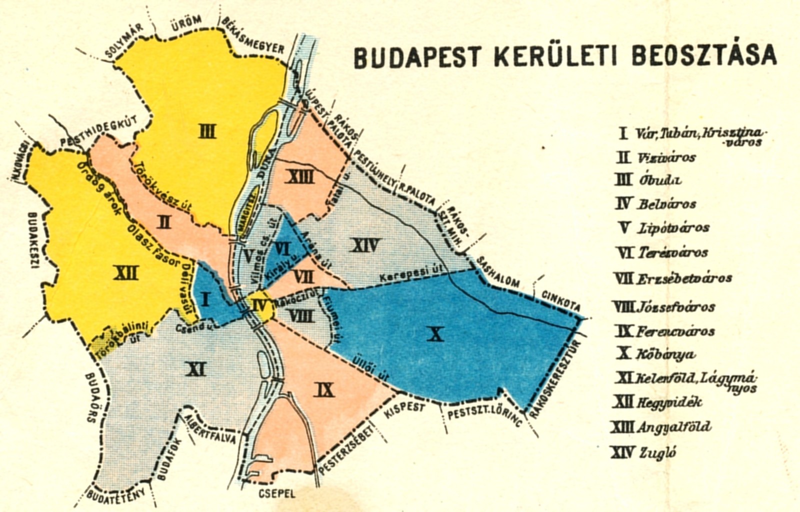 budapest 14 kerülete 1930-ban